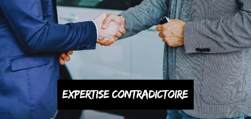 expertise contradictoire homme serre la main expert auto