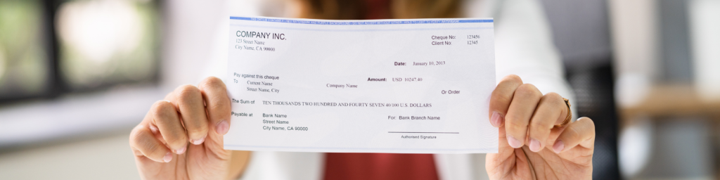 cheque indemnsation expertise help you