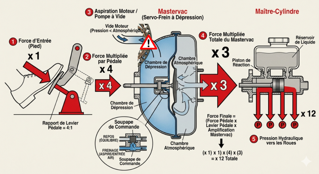 master vac système de freinage moteur puretech